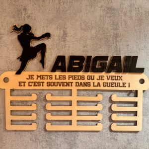 Porte médailles personnalisé