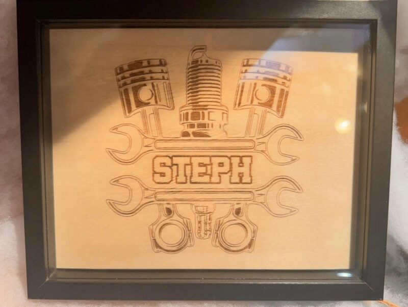 Cadre personnalisé mécano Cadre personnalisé mécano