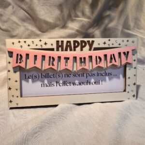 enveloppe bois personnalisable