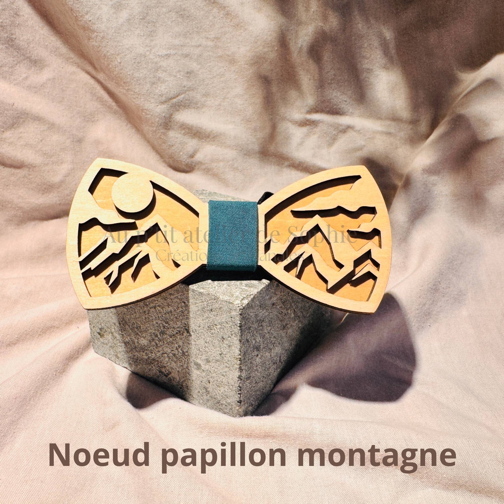 Nœud papillon en bois – Image 4