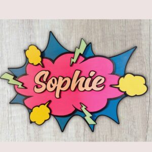 Décoration murale prénom style POP'