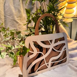 Panier en bois à fleurir